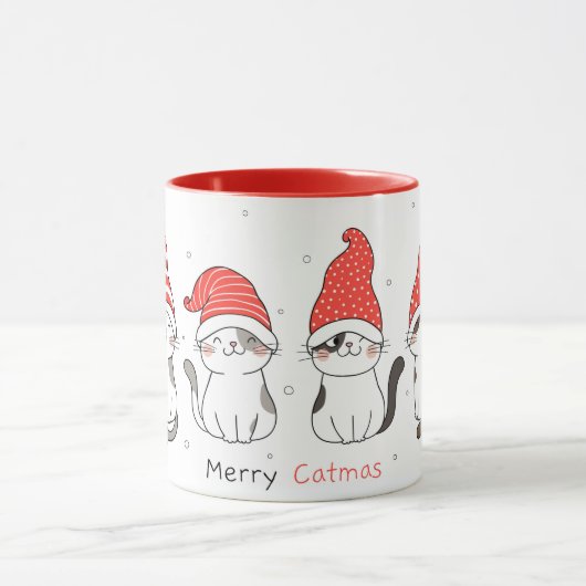 Mok voor kerstkatten (Midden)