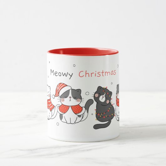 Mok voor kerstkatten (Midden)