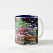 Mok voor kerstkoffie met twee tonen (Voorkant rechts)