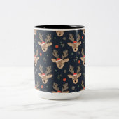 Mok voor kerstkoffie met twee tonen (Center)