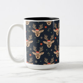 Mok voor kerstkoffie met twee tonen