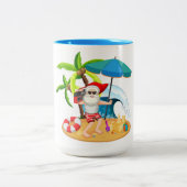 Mok voor kerstkoffie met twee tonen (Center)