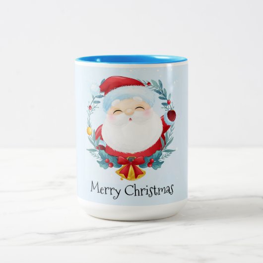 Mok voor kerstkoffie met twee tonen (Center)