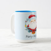 Mok voor kerstkoffie met twee tonen (Voorkant links)