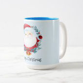 Mok voor kerstkoffie met twee tonen (Voorkant rechts)