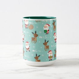 Mok voor kerstkoffie met twee tonen