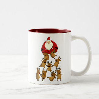 Mok voor kerstman en rendier