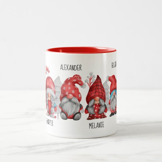 Mok voor kerstmannen Gezin vrienden (Center)