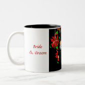 Mok voor kerstmis/december met rode bruiloft I (Links)