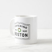 Mok voor kerstmis in Boston, met grote koffie (Voorkant links)