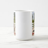 Mok voor Kerstmis met conceptpaarden (Center)