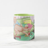 Mok voor kerstmis met Cute Cat (Midden)