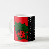 Mok voor kerstmis met luihoes (Voorkant links)