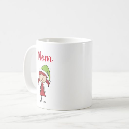 mok voor kerstmis met mam (Voorkant links)