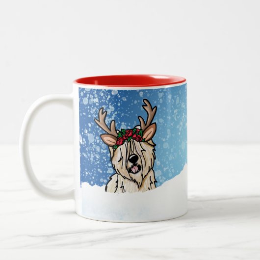 Mok voor Kerstmis met terrière Reindeer (Links)