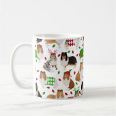 Mok voor kerstmis Rough Collie Coffee (Links)