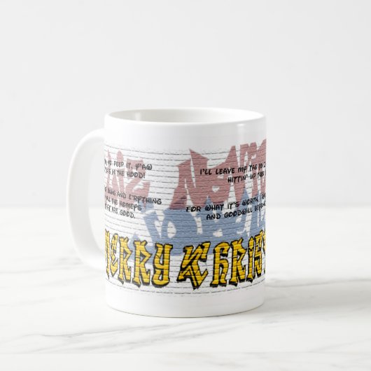 Mok voor Kerstmis van Bob (Voorkant links)