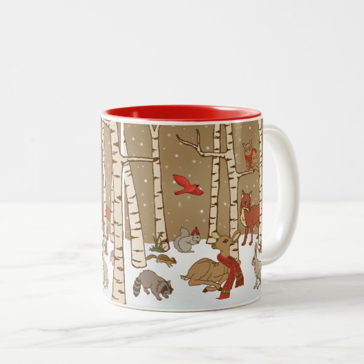 Mok voor Kerstmis Woodland (Voorkant rechts)