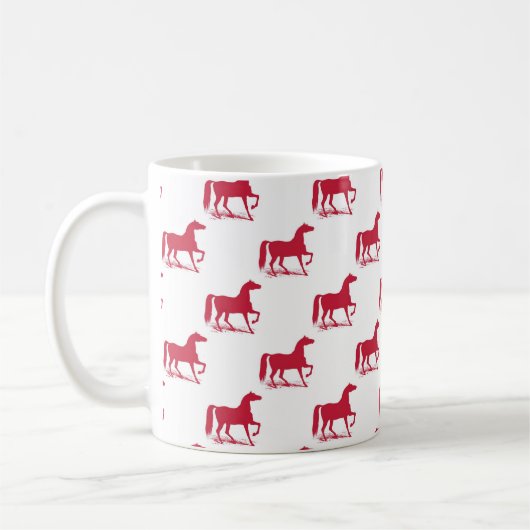 Mok voor kerstpaarden Rood (Links)