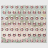 Mok voor kerstwarme chocolade cadeaupapier (Vlak)