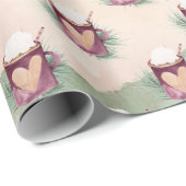 Mok voor kerstwarme chocolade cadeaupapier (Rol Hoek)