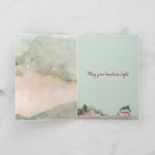 Mok voor kerstwarme chocolade kaart (Binnen)