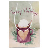 Mok voor kerstwarme chocolade medium cadeauzakje (Voorkant)