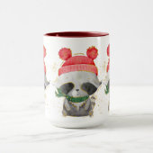 Mok voor kerstwintervakantie met adorables (Midden)
