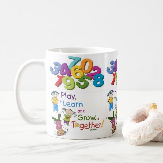 mok voor kindersap beker wit (Met donut)