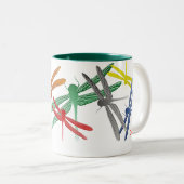 Mok voor kleurrijke glide Dragonfly (Voorkant rechts)