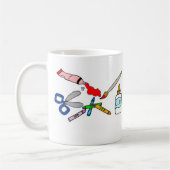 Mok voor kleurrijke kunstwerken (Links)