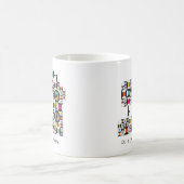 Mok voor kleurrijke naaimachine Kilt Pattern (Center)