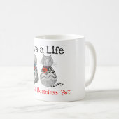 Mok voor kleurrijke redding en adoptie van gezelsc (Voorkant rechts)