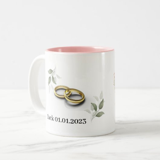 Mok voor kleurrijke weddenschappen (Voorkant links)