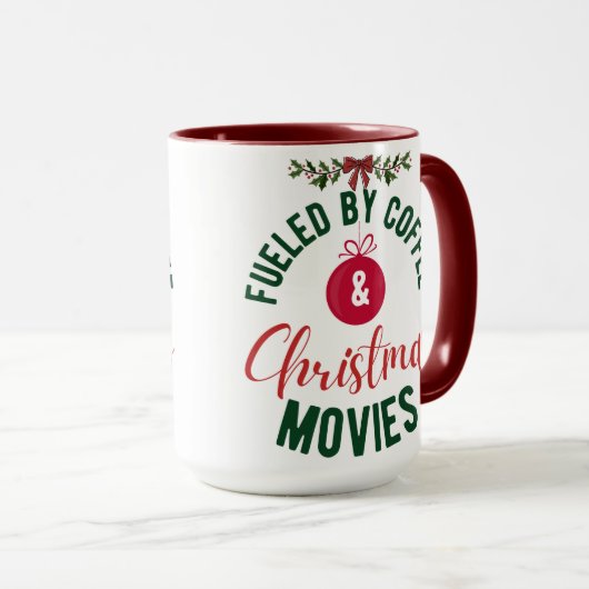 Mok voor koffie- en kerstfilms (Voorkant rechts)