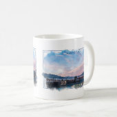 Mok voor koffie in de Waterverf van Seward Alaska (Voorkant rechts)