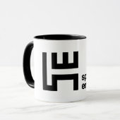 Mok voor koffie met ruimte (Voorkant links)