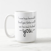 Mok voor koffie van moedertaal naar dochter (Links)