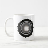 Mok voor koffiepapier en traditionele Logo (Links)