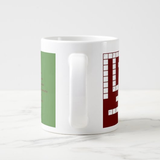 Mok voor kruiswoordkoffie (Achterkant)