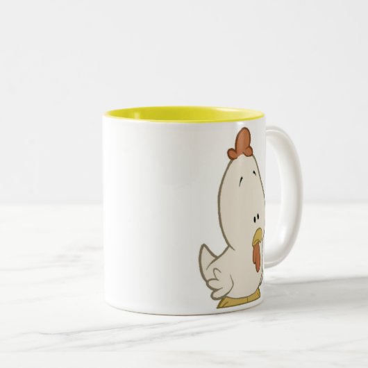 Mok voor kuikens met grote kop (Voorkant rechts)