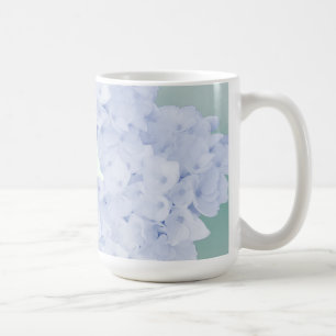 Mok voor landstijl blauwe hydrangeas koffie