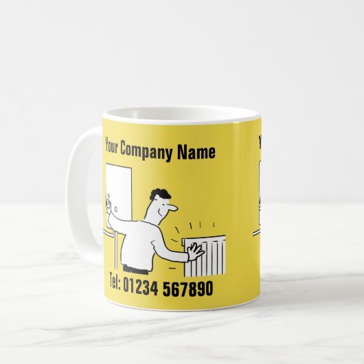 Mok voor leidinggevende en verwarmingsservices (Voorkant links)