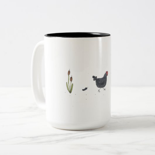 Mok voor libellen achtervolgen (Voorkant links)