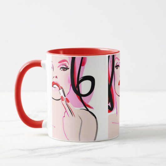 Mok voor lichte lippen (Links)