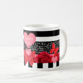 Mok voor Love and Rozen Blackboard Style (Voorkant rechts)