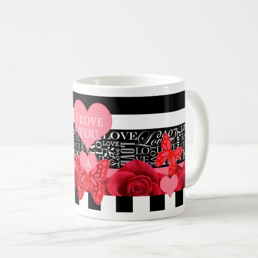 Mok voor Love and Rozen Blackboard Style (Voorkant rechts)