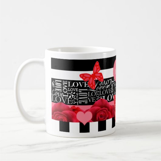 Mok voor Love and Rozen Blackboard Style (Links)