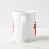 Mok voor magnetron taarten (Naam, Monogram Gift id (Achterkant)