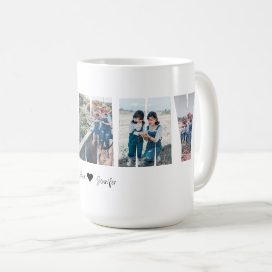 Mok voor mammie fotocollage voor Moederdag (Voorkant rechts)
